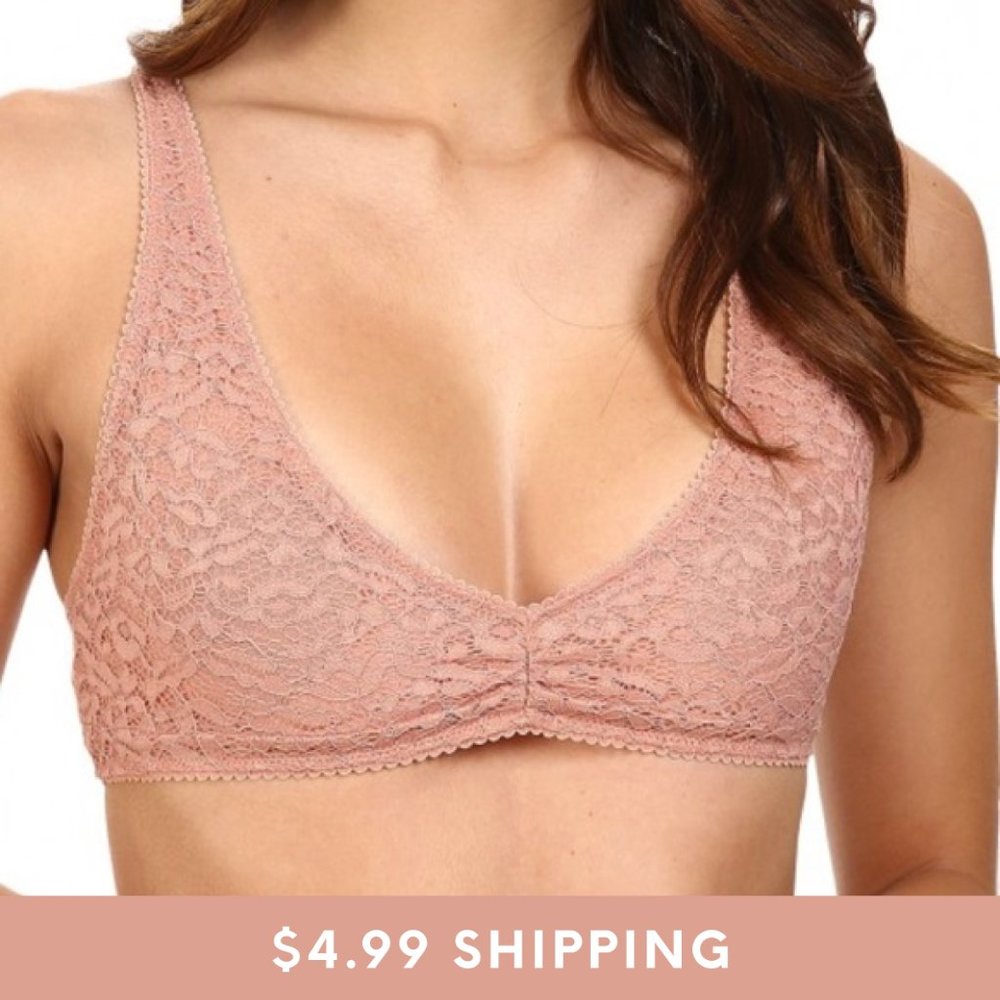 Free People NWT Tatiana Soft Bra in Rose Pink